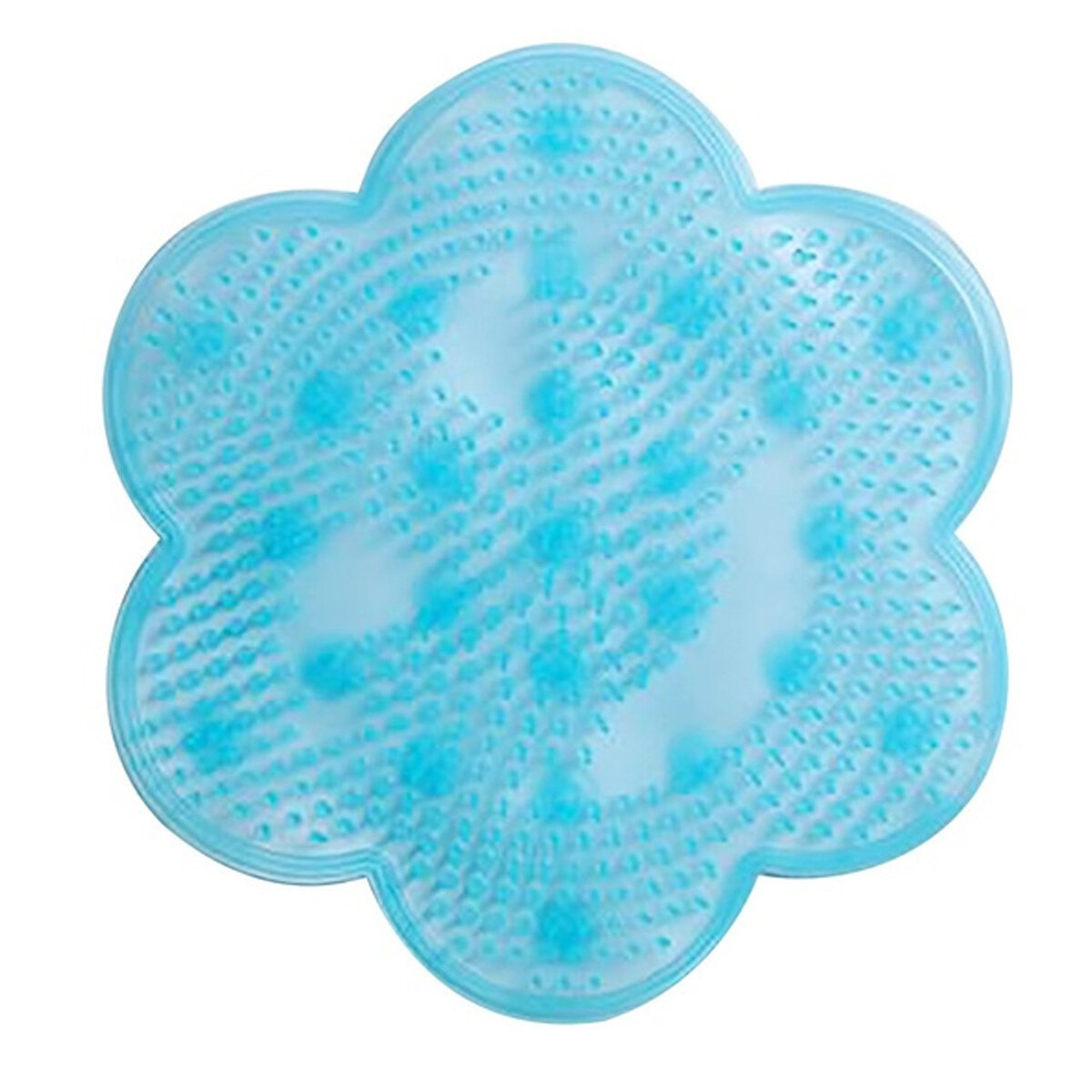 Suction Cup Shower Mat Lazy TPR Bath Massage Pad Cleaning Tool Foot Massager Mat