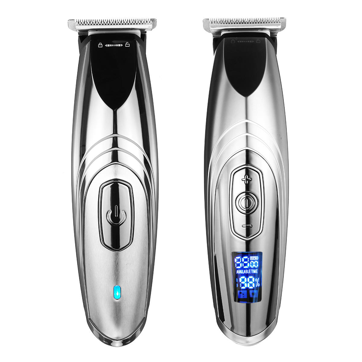 7000r/min LCD Digital Men Rechargeable Clipper Oil Head Cordless Carving Electric Hair...