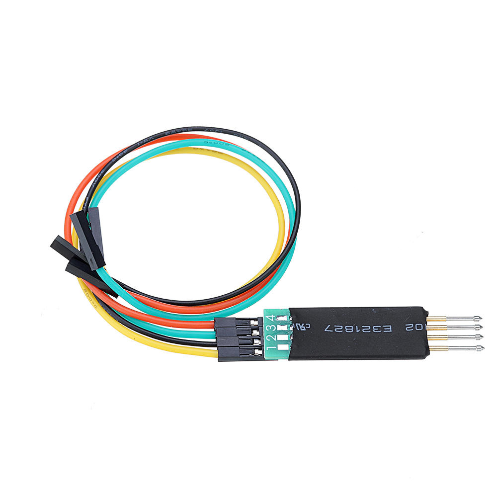 2.54mm 4P ARM Burning Download Line Thimble Test Spring Pin Probe Board 51.5x13mm DIY Spare Parts for RC Drone FPV