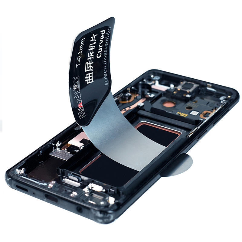 Qianli 0.1mm Ultra Thin Phone Pry Spudger Disassembling Card Dedicated for Curved Screen for Samsung iOS Screen Opening