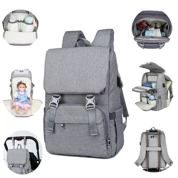 Outdoor Mummy Travel Backpack Large Baby Nappy Changing Bagfor mom Nursing bag