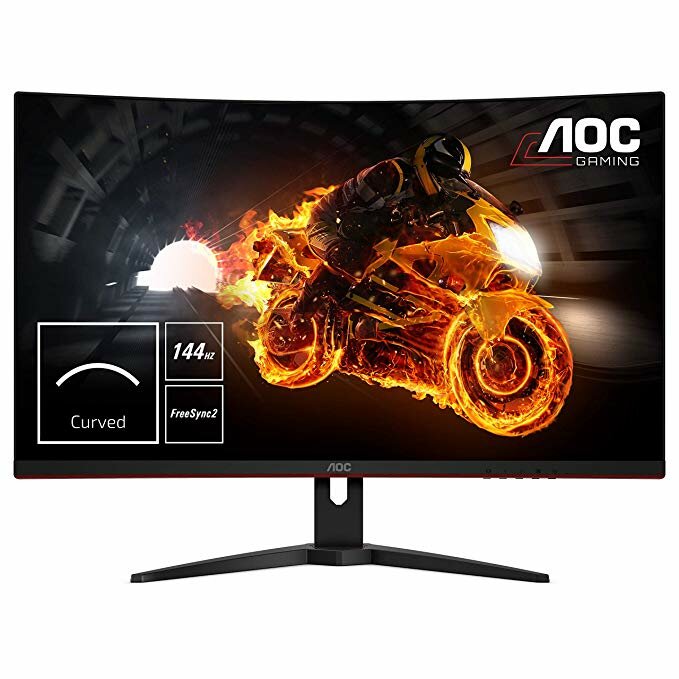 

AOC Gaming CQ32G1 31.5 Inch curved gaming monitor Quad HD 2560x1440 1800R curved VA panel 80M:1 DCR 1ms (MPRT) AMD FreeS
