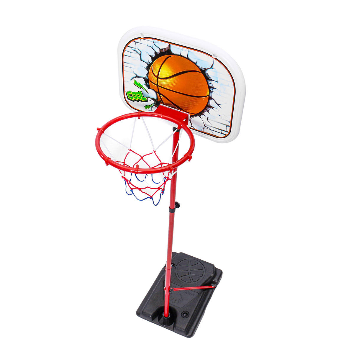 Hefbare band IJzeren frame Basketbalstandaard Buitenshuis Buitensporten Schietspeelgoed voor kindere