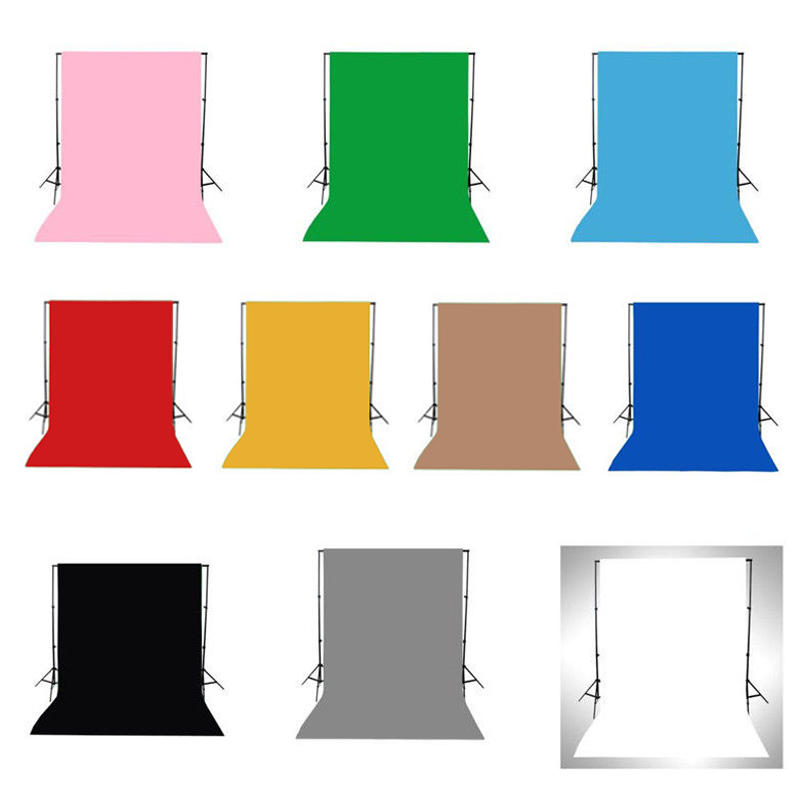 13x5FT Cotton White Green Black Blue Yellow Pink Red Grey Brown Pure Color Photography Backdrop Back