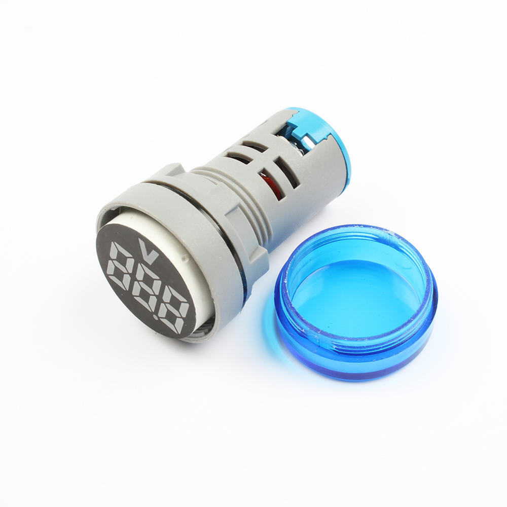 3 stks Blauwe LED 22mm DC Voltage Meetinstrument Mini Voltagemeter DC6 ~ 100 V AD101-22VM Indicator 