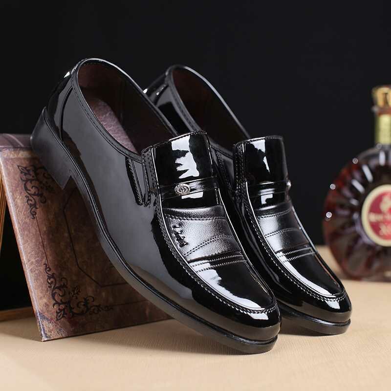 56% OFF on Men’s Casual Office Formal Work Oxfords Leather Shoes Round Toe Business Dress
