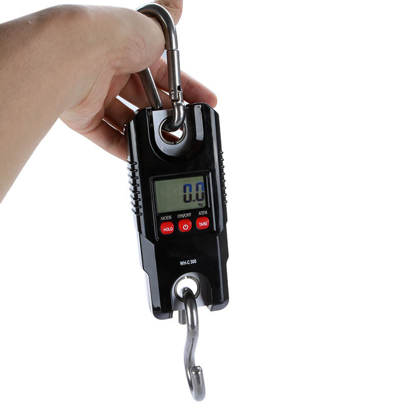 

300kg 0.1kg Digital Portable Electronic Mini Scale Backlight LCD Hook High Accuracy Precision Hanging Scale Meter Force
