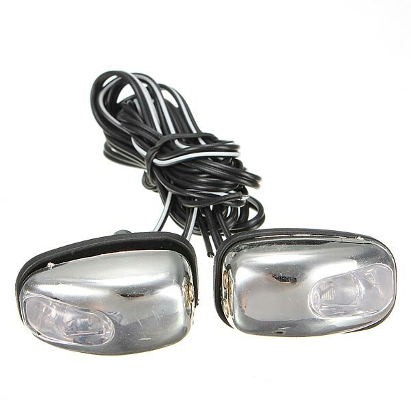 Chrome LED Lâmpada de luz Vento Shield Jet Spray Bocal Limpador de água olhos