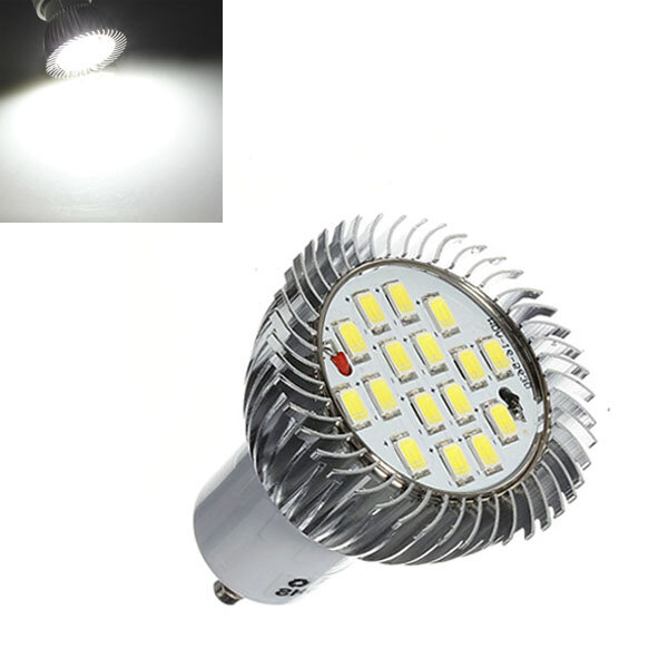 GU10 7W 640LM reines Weiß 16 SMD 5630 LED Glühbirnen Lampen 85-265V