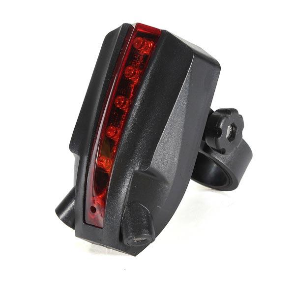 5 LED Rear Bike Bicycle Tail Light Beam Safety Warning Red Lamp US 2 Laser