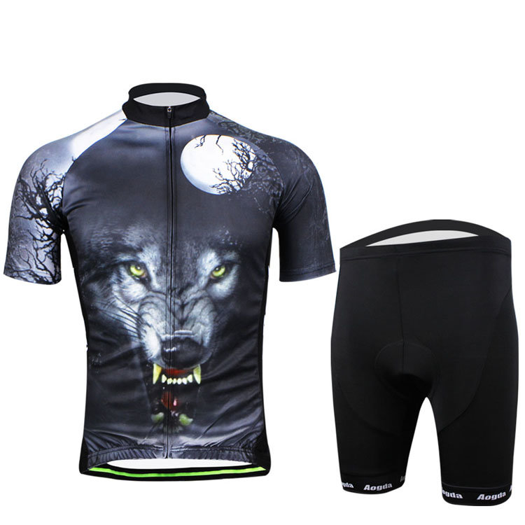 Велосипед Велоспорт костюм носить мужчинам рубашки и шорты дикий волк