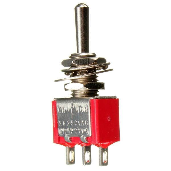 

Красный 3-контактный вкл-выкл-на 3 переключающий контакт маленький тумблер переменного тока 6а/125в 3А/250В