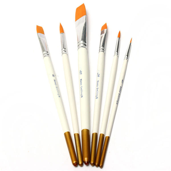 

6 PCS Professional Drawing Brush Set Acrylic Oil Watercolors Artist Paint Brushes Art Kit Stationery Students Supplies
