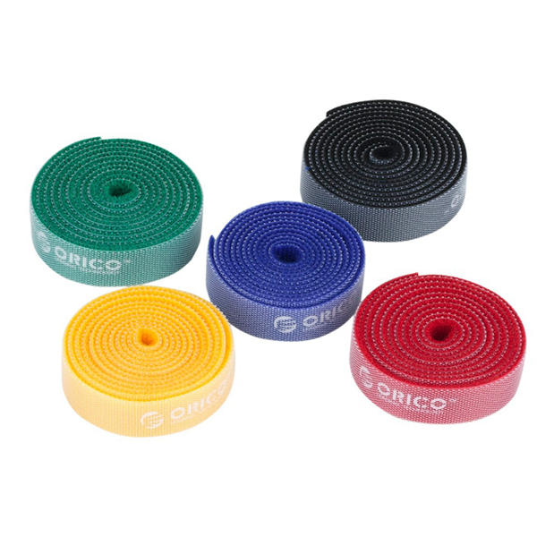 1PC Package ORICO CBT-1S Reusable Rainbow Cable Ties / Wire Ties to Cable Organizer Rainbow Color