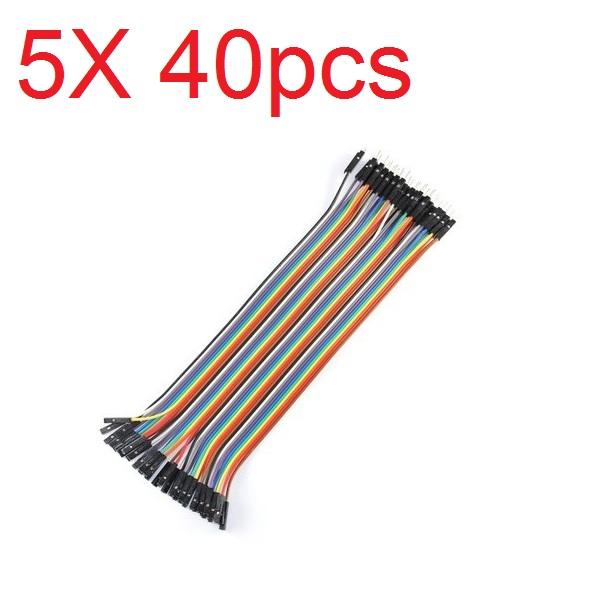 5X40pcs 20cm Male To Female Farbe Breadboard Kabel Jump Wire Jumper For RC 