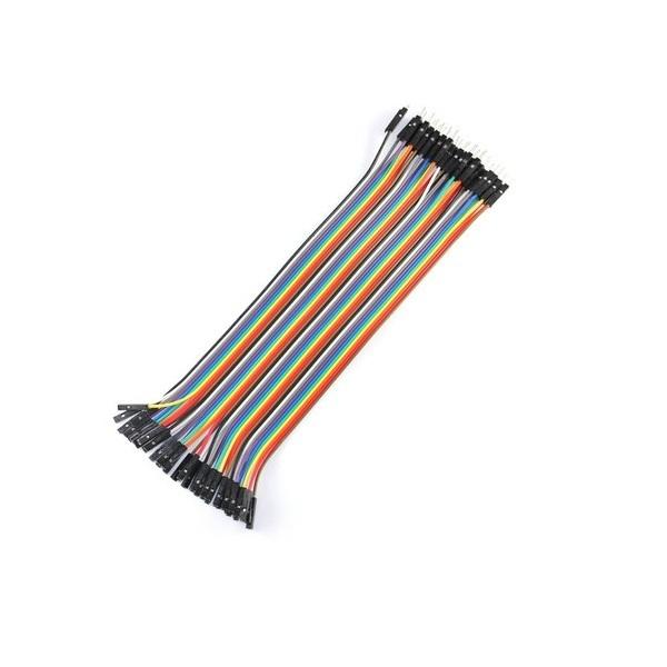 40pcs 20cm Male to Female Color Breadboard Cable Jump Wire Jumper for RC Model