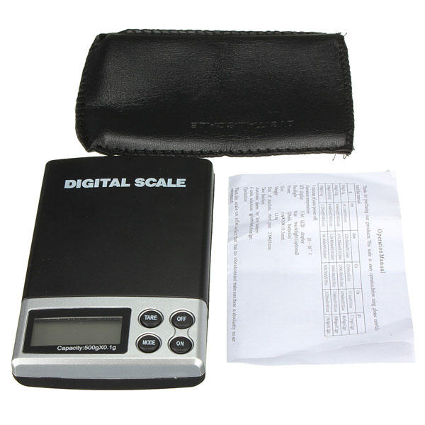 

500g 0.1g LCD Electronic Digital Mini Pocket Scale Jewelry Weight Balance Scale