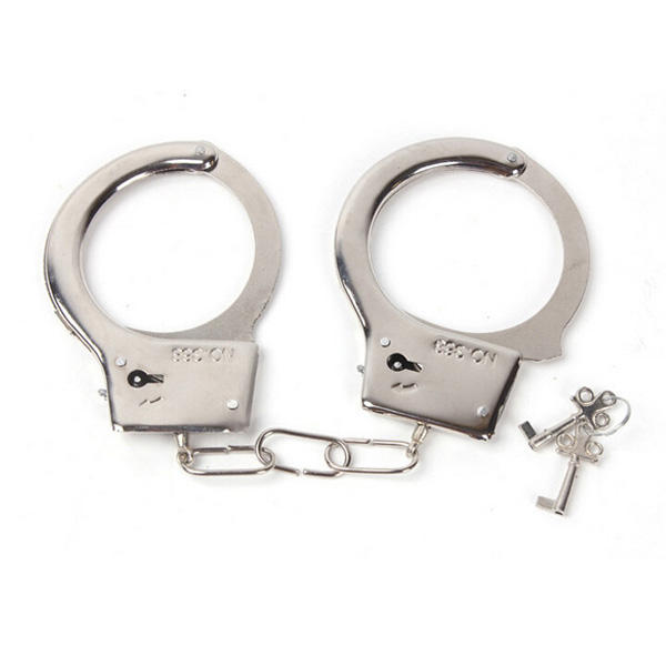 1 paar Creative Handcuffs Steel Police Duty Dubbele Lock Keys