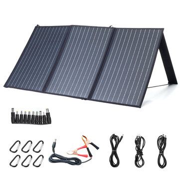 XMUND XD－SP2 100W 18V Solar Panel 3－USB＋DC PD Fast Charging Outdoor Waterproof Solar Charger For Camping Travelling Car RV Charger