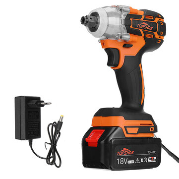 [EU Direct]Topshak TS-PW1 Brushless Electric Impact Wrench LED Working Light Rechargeable Woodworking Maintenance Tool W/ Battery Also For Mak Battery