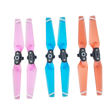 1 Pair Quick Release Folding Propellers Colorful Transparent Clear Blades For DJI Spark RC Drone