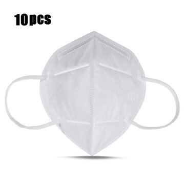 10Pcs KN95 FFP2 4－Layer Self－priming Filter Respirators Face Mask Breathable Dust Filter Masks