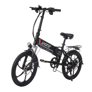 [EU Direct] LAOTIE® PX5 48V 10.4Ah 350W 20in Folding Electric Moped Bike 35km/h Top Speed 80km Mileage E-Bike EU Plug