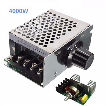4000W 220V AC SCR Electric Voltage Regulator Dimmer Motor Speed Controller Power