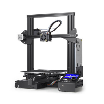Creality 3D® Ender-3 3D Printer 220x220x250mm Printing Size With Power Resume Function/V-Slot with POM Wheel/1.75mm 0.4mm Nozzle