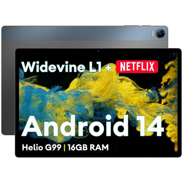 Headwolf HPad 5 Helio G99 Octa Core 8GB+8GB RAM 128GB ROM Netflix Widevine L1 4G LTE 10.51 Inch Android 14 Tablet