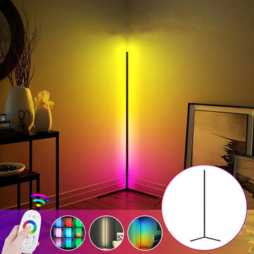 Colorful 3000k Dimming Rgb Remote Led, White Floor Lamp Modern