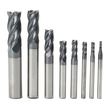 $23.99 for Drillpro 8pcs 2-12mm 4 Flutes Carbide End Mill