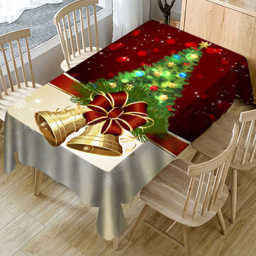 Weihnachten 3D Tischdecke Staub Tisch Stuhlabdeckung Bankett Party Kissen Protec
