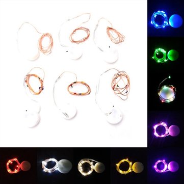 10 LEDs Battery Operated Mini LED Copper Wire String Fairy Lights 1M  JO 