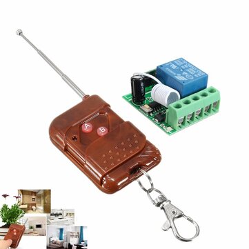 Receiver US DC 12v 10A relay 1CH wireless RF Remote Control Switch Transmitter
