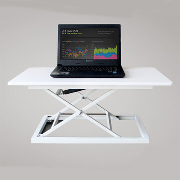 COMNENIR T10 Adjustable Height Sit Stand Desk Simple Modern Office Desk Riser Foldable Laptop Desk Notebook Stand