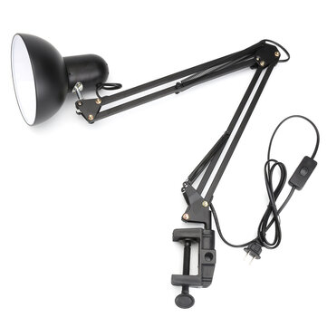 Flexible Swing Arm Clamp Mount Lamp, Swing Arm Desk Lamp With Clamp