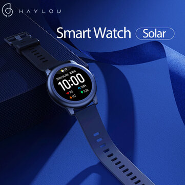 BT 5.0Haylou Solar Full Round Screen Wristband 12 Sport Modes Tracker Heart Rate Monitor 30 Days Standby Smart Watch Global Version