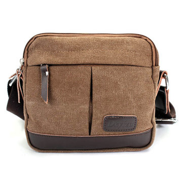 Men Casual Retro Canvas Shoulder Handbag Messenger Crossbody Bag - US$31.91