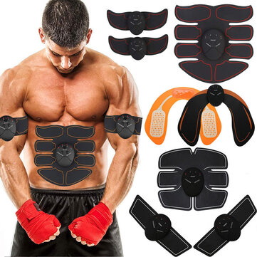Wireless EMS Abdominal Muscle Stimulator Arm Waist Body Smart Trainer Shaping Massage Patch Slimming Unisex Fitness Equipment