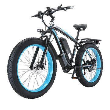[USA Direct] KETELES K800 Electric Bike 48V 1000W Motor 13AH Battery 26*4.0inch Tires 30-60KM Max Mileage 150KG Max Load Electric Bicycle
