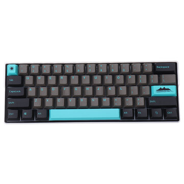 MechZone 109 Keys Graphite Blue Keycap Set OEM Profile PBT Keycaps for 61/68/87/104/108 Keys Mechanical Keyboards