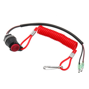 Outboard Engine Motor Scooter ATV Kill Stop Switch Safety Tether Cord Lanyard G3