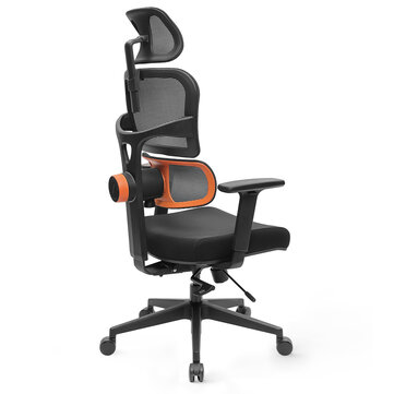 [Standard Version] NEWTRAL Ergonomic Office Chair High Back Desk Chair with Unique Adjustable Lumbar Support, Adjustable Backrest and Seat Pan Depth, Tilt Function, Headrest 3D Armrests, Computer Chair Black