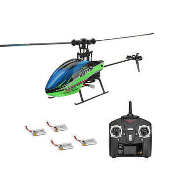 $48.44 For WLtoys V911S 2.4G 4CH 6-Aixs Gyro Flybarless RC Helicopter RTF With 4PCS Battery