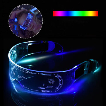 Details about   EL Wire Neon LED Glasses Glowing Light Up Glasses For Halloween Christmas Party 