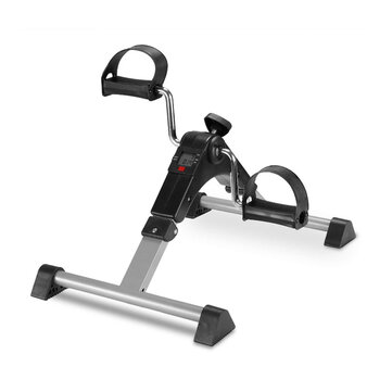 Folding Pedal Bike Exerciser Legs Arms Trainer Gym Home Sport Fitness Bicycle with LCD Display