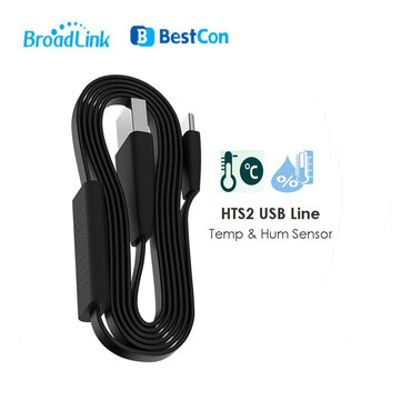 Broadlink HTS2 USB Cable Temperature and Humidity Sensor Smart Linkage Line with RM4 Pro For Smart Home