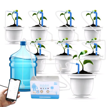 Intelligent Garden Automatic Watering Pump Controller Indoor Plants Drip WIFI Remote Irrigation Device Water Pump Timer System