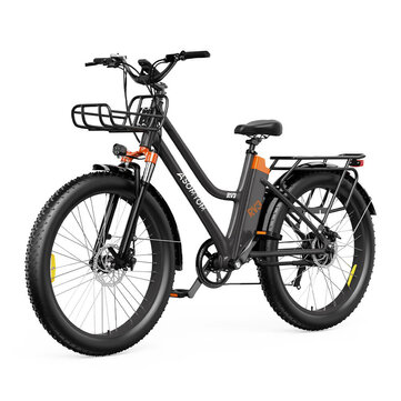 [US DIRECT] ASOMTOM RV3 Electric Bike 36V 10.4AH Battery 350W Motor 26inch Tires 45-55KM Max Mileage 140KG Max Load Electric Bicycle